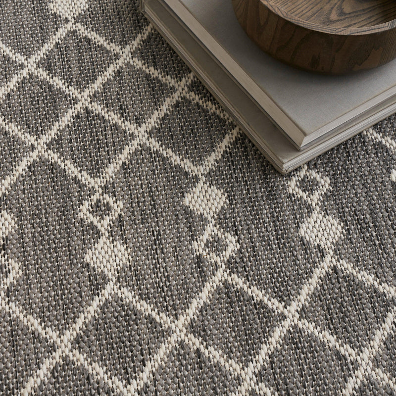 Nourison Positano POS02 Charcoal Modern Rug