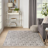 Nourison Serenity Home SRH04 Grey Ivory Modern Indoor Rug