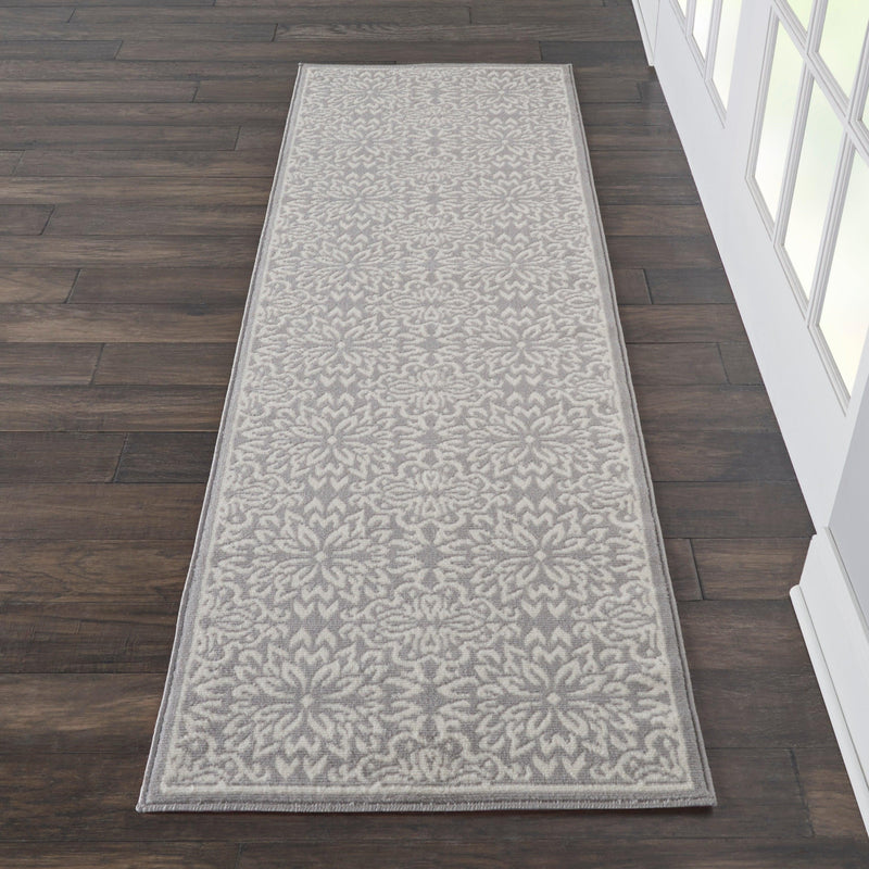 Nourison Jubilant JUB06 Ivory Grey Farmhouse Indoor Rug