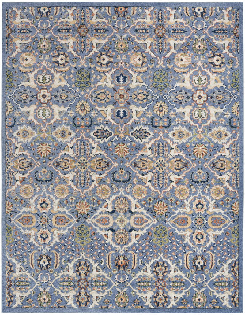 Nourison Home ALR03 Allur Light Blue Bohemian Indoor Rug