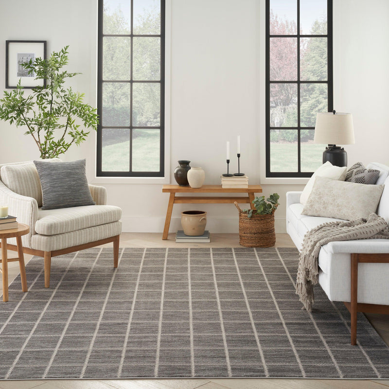 Nourison Serenity Home SRH05 Grey Ivory Modern Indoor Rug