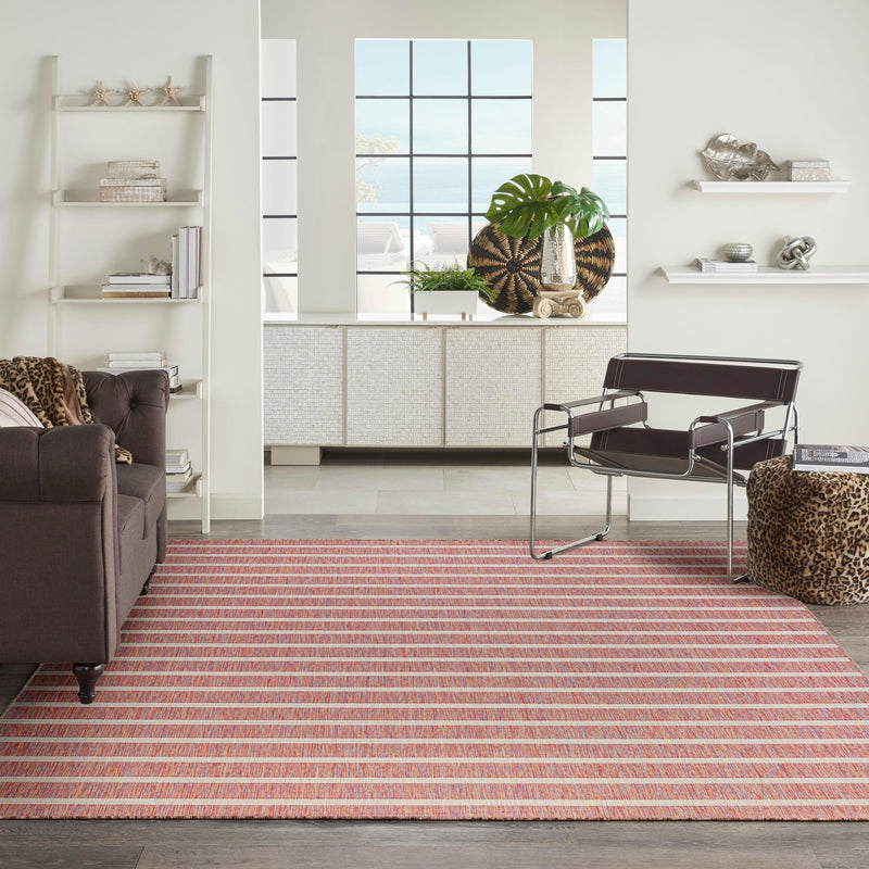 Nourison Positano POS03 Rainbow Ivory Modern Rug