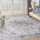 Nicole Curtis Machine Washable Series SR101 Ivory Beige Vintage Indoor Rug