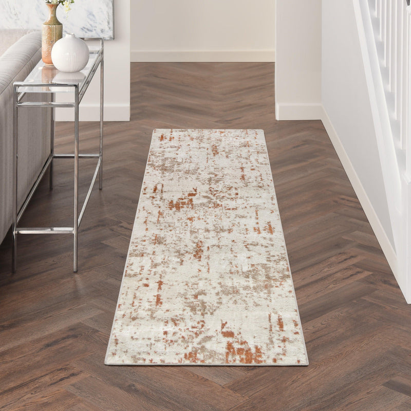 Nourison Quarry QUA01 Ivory Rust Modern Indoor Rug