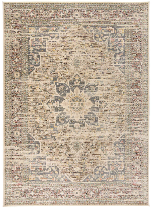 Grayson Bakhtiari Style Kilim Rug, Beige/Tan, 7ft - 10in x 16in Area Rug - Modern Rug Importers