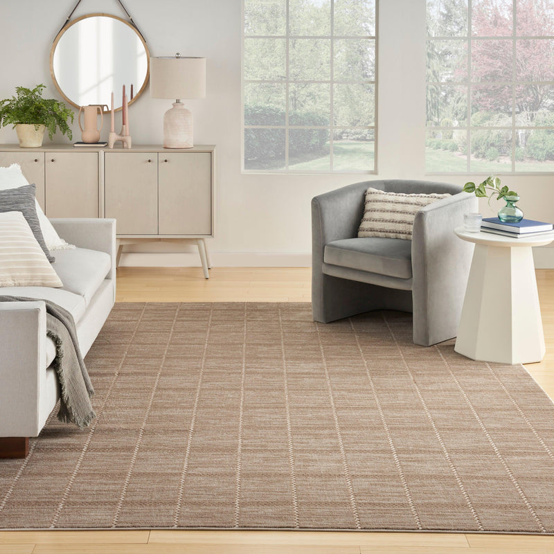 Nourison Serenity Home SRH05 Mocha Ivory Modern Indoor Rug