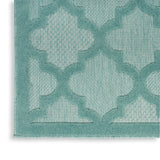 Nourison Easy Care NES01 Aqua/Teal Modern Rug