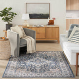 Nourison Vintage Home VNH04 Ivory Blue Bohemian Indoor Rug