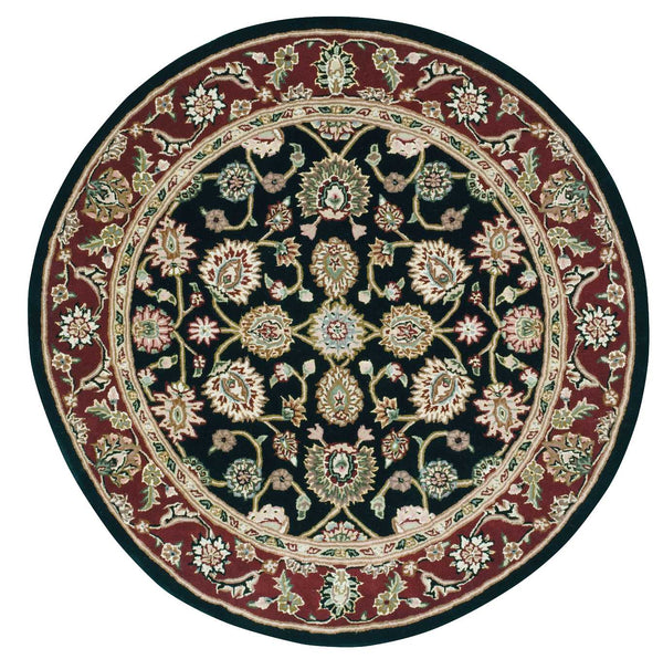 N N 2000 Black Traditional Indoor Rug