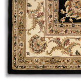 N N 2000 Black Traditional Indoor Rug