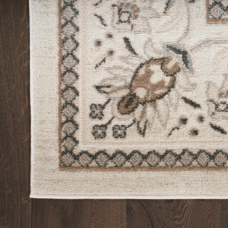 Nourison Serenity Home SRH02 Ivory Mocha Vintage Indoor Rug