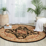 N N 2000 Black Traditional Indoor Rug