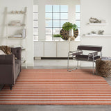 Nourison Positano POS03 Terracotta Ivory Modern Rug