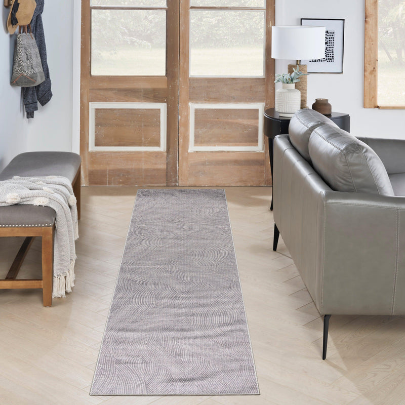 Nourison Home NWB10 Nourison Washables Ivory Grey Modern Indoor Rug