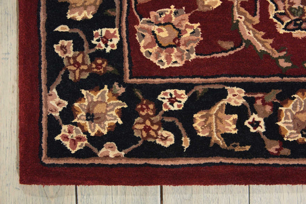 N N 2000 Burgundy Traditional Indoor Rug