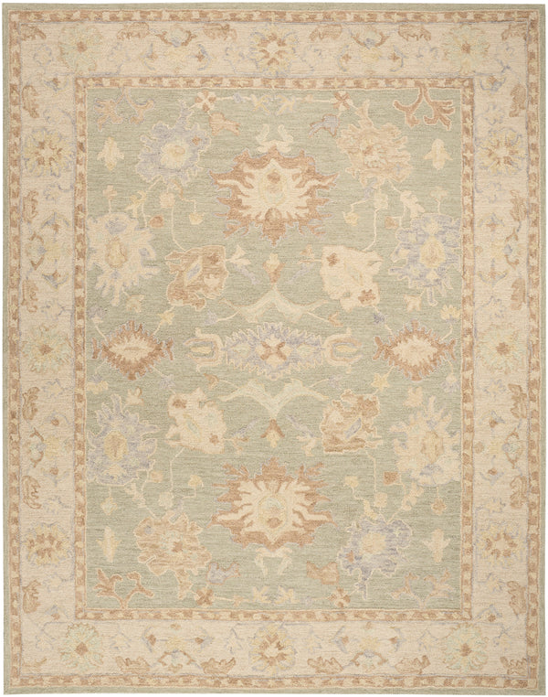 Nourison Maison 9'9" x 13'9" Sage Ivory Vintage Indoor Rug