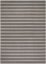 Nourison Positano POS03 Charcoal Ivory Modern Rug