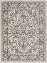 Nourison Quarry QUA05 Ivory Blue Vintage Indoor Rug