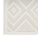 Nourison Versatile NRV01 Ivory White Modern Rug