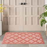 Nourison Easy Care NES01 Coral/Orange Modern Rug