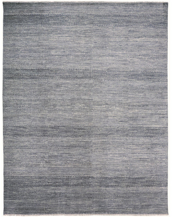 Janson Classic Striped Rug, Steel/Silver Gray, 5ft-6in x 8ft-6in Area Rug - Modern Rug Importers