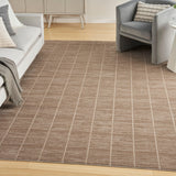 Nourison Serenity Home SRH05 Mocha Ivory Modern Indoor Rug