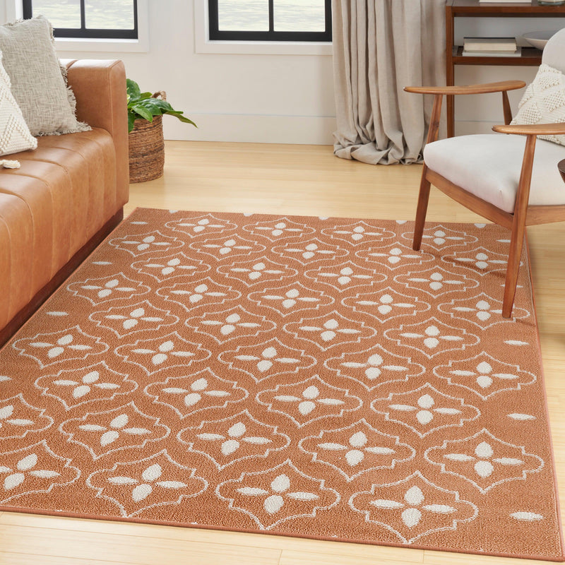 Nourison Nourison Essentials NRE04  Copper Modern Rug