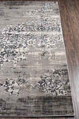 Juliet Grey Distressed Design Runner Rug - Modern Rug Importers