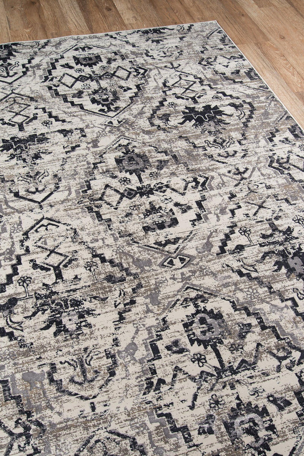 Juliet Ivory Designer Damask Runner Rug - Modern Rug Importers