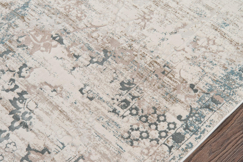 Juliet Ivory Distressed Design Runner Rug - Modern Rug Importers