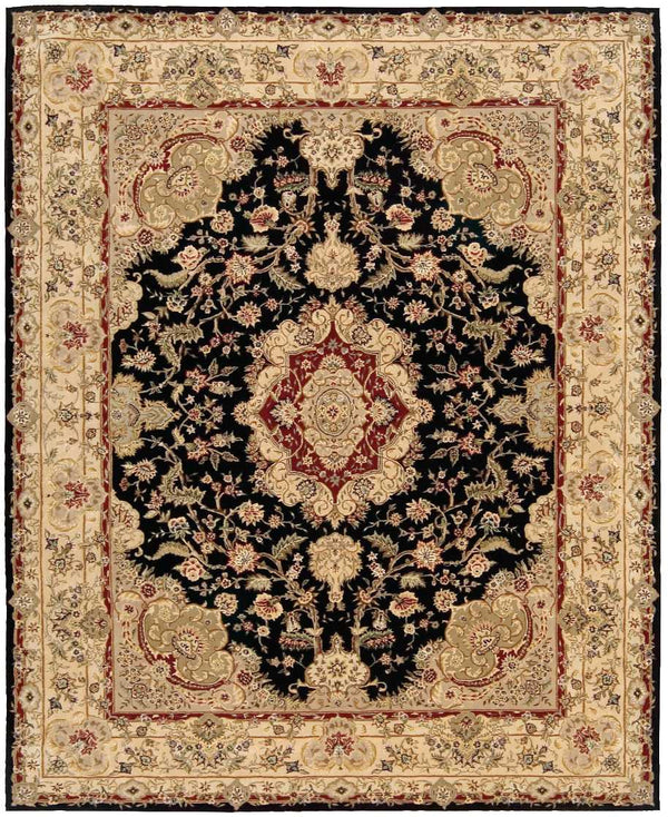 N N 2000 Black Traditional Indoor Rug