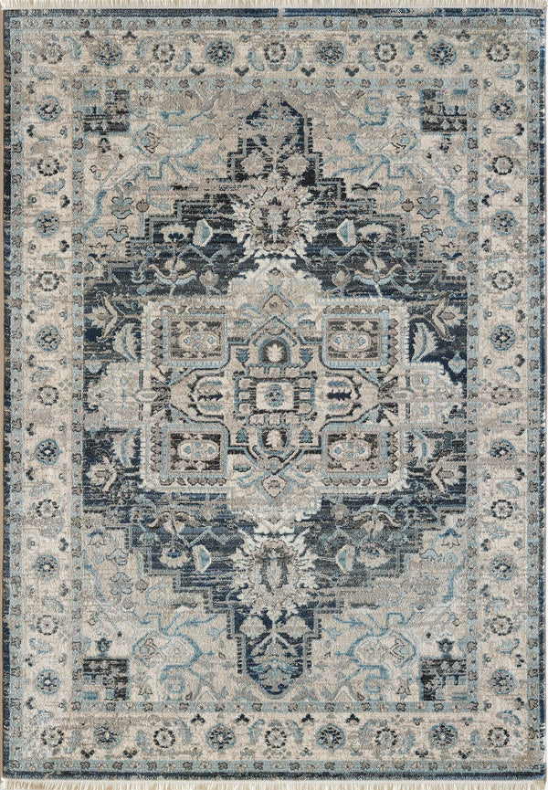 JUNO 6882-590 DARK BLUE/CREAM - Modern Rug Importers