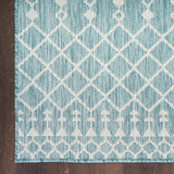 Nourison Positano POS02 Aqua Modern Rug