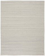 Keaton Handmade Wool Rug, Neutral Stripe, Light Gray, 9ft x 12ft Area Rug - Modern Rug Importers