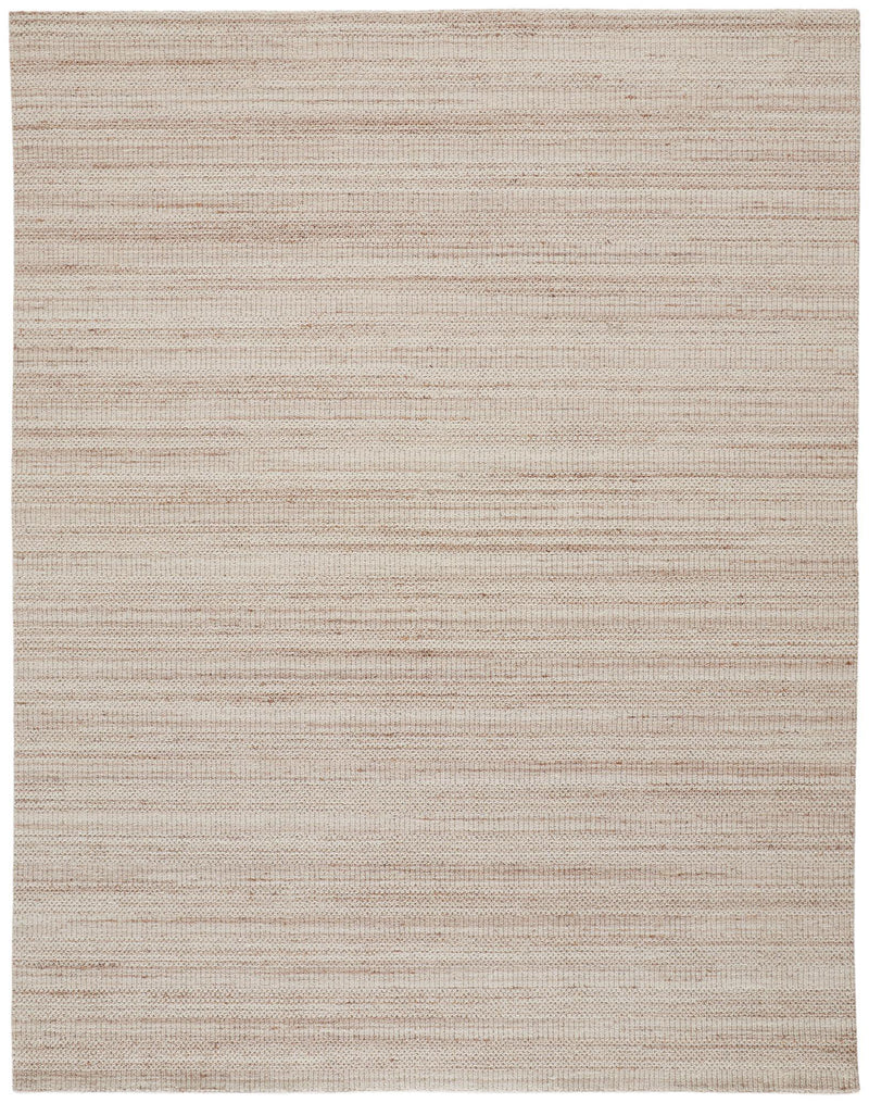 Keaton Handmade Wool Rug, Neutral Stripe, Tan/Beige, 9ft x 12ft Area Rug - Modern Rug Importers