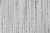 Keaton Handmade Woolt Area Rug, Neutral Stripe, Light Gray/Silver, 9ft x 12ft - Modern Rug Importers