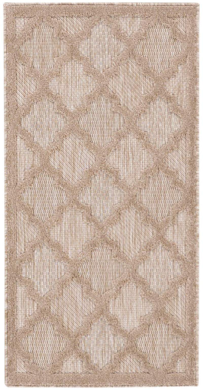 Nourison Easy Care NES01 Natural Beige Modern Rug