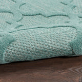 Nourison Easy Care NES01 Aqua/Teal Modern Rug