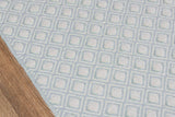 Langdon Blue Windsor Hand Woven Diamond, Dots Area Rug - Modern Rug Importers