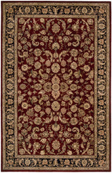 N N 2000 Burgundy Traditional Indoor Rug