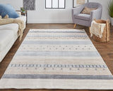 Legacy Contemporary Gebbah Rug, Beige/Light Gray, 5ft - 6in x 8ft - 6in Area Rug - Modern Rug Importers