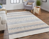 Legacy Contemporary Gebbah Rug, Beige/Light Gray, 5ft - 6in x 8ft - 6in Area Rug - Modern Rug Importers