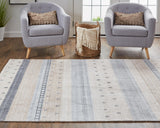 Legacy Contemporary Gebbah Rug, Beige/Light Gray, 5ft - 6in x 8ft - 6in Area Rug - Modern Rug Importers