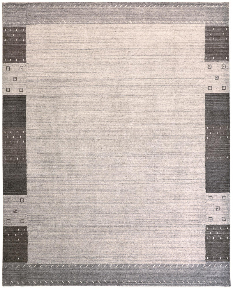 Legacy Contemporary Gebbah Rug, Light Gray/Warm Gray, 5ft-6in x 8ft-6in Area Rug - Modern Rug Importers