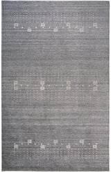 Legacy Contemporary Gebbah Rug, Warm Gray/Ivory, 5ft - 6in x 8ft - 6in Area Rug - Modern Rug Importers