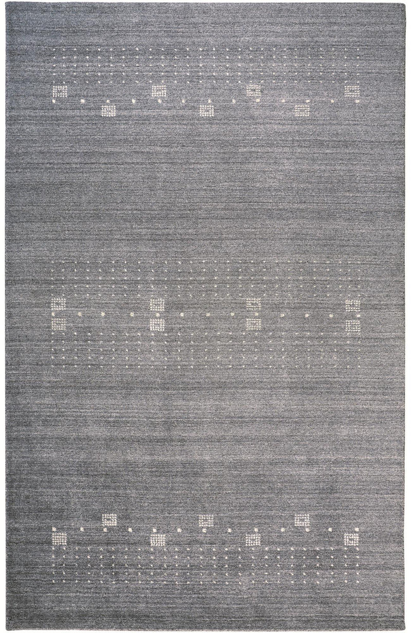 Legacy Contemporary Gebbah Rug, Warm Gray/Ivory, 5ft - 6in x 8ft - 6in Area Rug - Modern Rug Importers