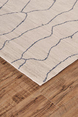 Lennox Modern Abstract Minimalist Rug, Ivory, 5ft x 8ft Area Rug - Modern Rug Importers