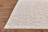 Lennox Modern Abstract Minimalist Rug, Ivory, 5ft x 8ft Area Rug - Modern Rug Importers