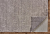 Lennox Modern Abstract Minimalist Rug, Taupe/Ivory, 5ft x 8ft Area Rug - Modern Rug Importers