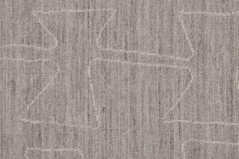 Lennox Modern Abstract Minimalist Rug, Taupe/Ivory, 5ft x 8ft Area Rug - Modern Rug Importers